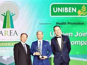 Uniben đạt giải 'Doanh nghiệp trách nhiệm châu Á'