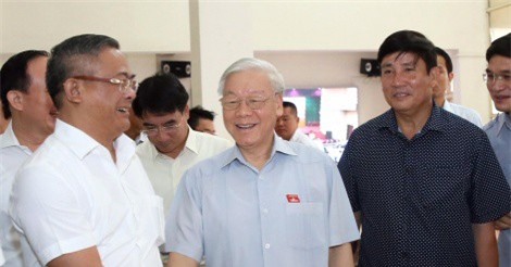 Tổng Bí thư Nguyễn Phú Trọng tiếp xúc cử tri