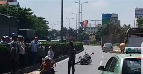 Một CSGT gặp nạn khi làm nhiệm vụ trên quốc lộ 5