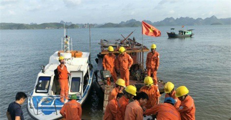 Điện lực Quảng Ninh: Khẩn trương khắc phục sự cố cấp điện cho Cô Tô, Vân Đồn