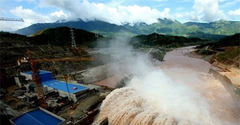 Thủy điện Lai Châu mở 7 cửa xả lũ từ chiều nay 25/6