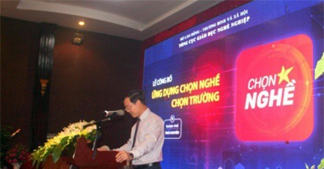 Bộ Lao động ra mắt ứng dụng chọn nghề - chọn trường trên thiết bị di động