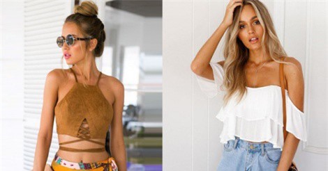 10 mẫu áo crop-top cách điệu xinh xắn