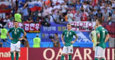 Những thống kê đáng xấu hổ của ĐT Đức ở World Cup 2018