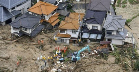 Mưa lũ ở Nhật Bản khiến ít nhất 49 người chết và 48 người mất tích