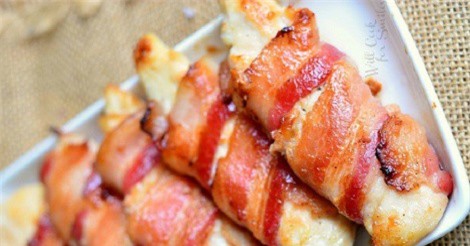 Cách làm thịt xông khói cuộn phô mai ngon tuyệt cú mèo