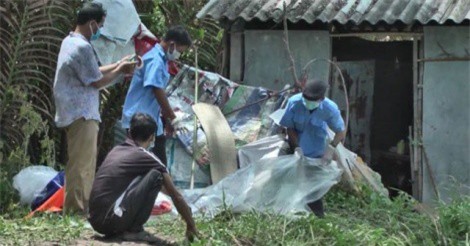 Trà Vinh: Bà lão bị giết chết, thi thể giấu trong lu chứa cám