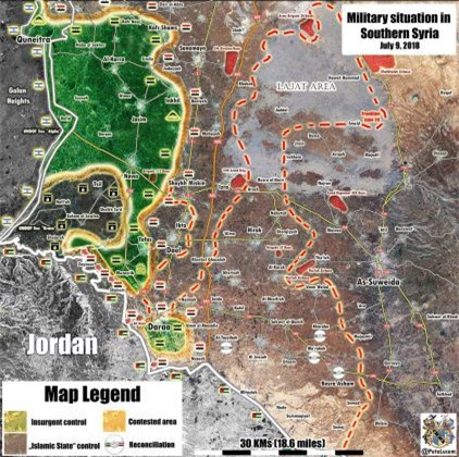 Syria: Phiến quân nổi dậy sắp mất hoàn toàn biên giới Dara'a - Jordan