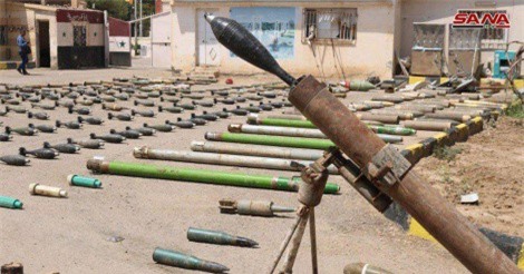 Ảnh: Quân đội Syria phát hiện kho vũ khí khủng IS muốn giấu kín