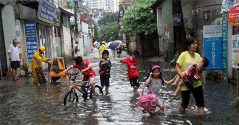 Dự báo thời tiết 14/7: Mưa to, Hà Nội và nhiều tỉnh nguy cơ ngập lụt
