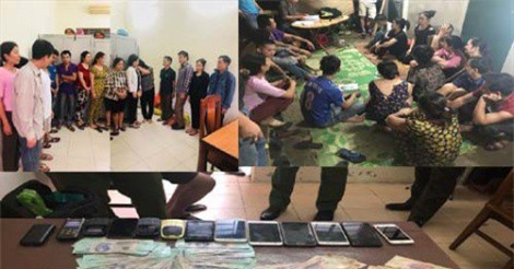 Triệt phá 2 sới bạc trong đêm chung kết Worl Cup