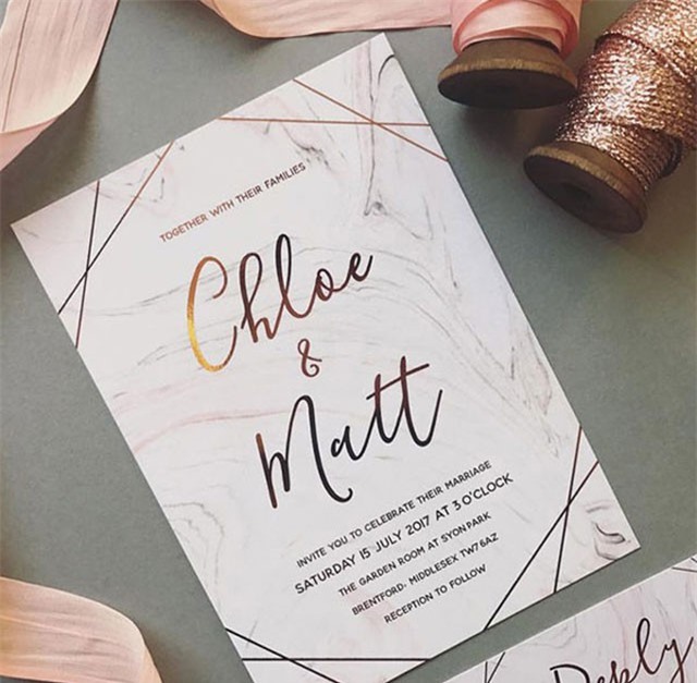 4 mẫu thiệp cưới đa giác 'hot trend' dành cho mùa cưới 2018