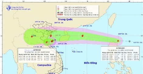 Dự báo thời tiết 17/7: Bão giật cấp 10 di chuyển nhanh, mưa to khắp nơi