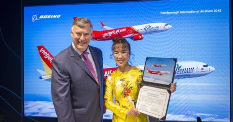 Vietjet ký hợp đồng mua 100 máy bay của Boeing