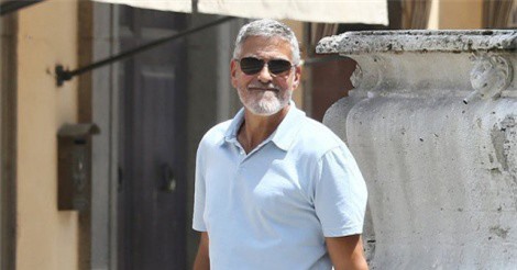 George Clooney lộ diện sau tai nạn mô tô