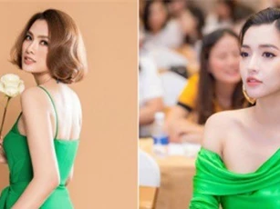 Sao Việt lăng xê tông xanh lá hot trend