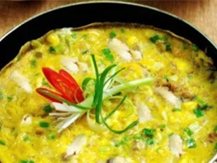 Đổi vị với món trứng chiên phô mai cho bữa sáng