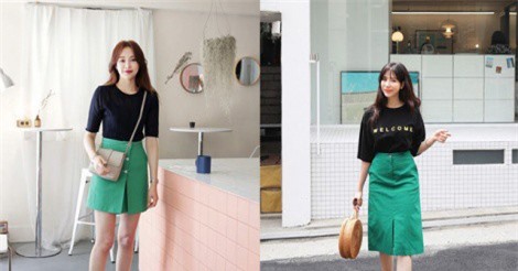 Phối đồ dạo phố cùng sắc xanh lá, xanh ngọc