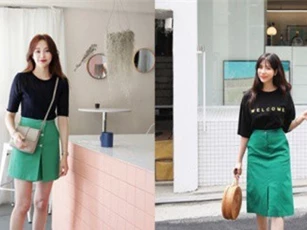 Phối đồ dạo phố cùng sắc xanh lá, xanh ngọc