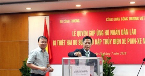 Gần 2 tỷ đồng ủng hộ nhân dân Lào sau sự cố vỡ đập thủy điện