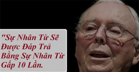 Nguyên tắc sống giúp "cánh tay phải" của Buffett giành cả tiền tài và danh tiếng: Sống để cho đi, sự nhân từ sẽ được đáp trả gấp 10 lần