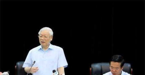 Tổng Bí thư Nguyễn Phú Trọng làm việc với Ban Tuyên giáo Trung ương