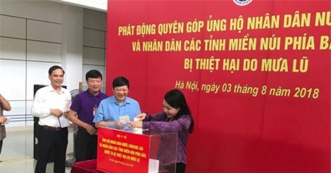 Bộ Y tế phát động quyên góp ủng hộ người dân Lào và các tỉnh miền núi phía Bắc VN