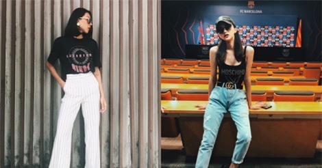 Học cách sao Việt phối đồ cùng các dáng quần hợp mốt