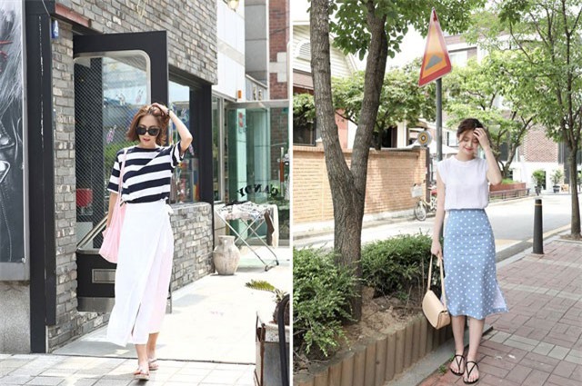 Mặc đúng trend chân váy midi khi đến văn phòng