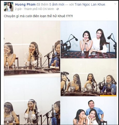 Phạm Hương, Lan Khuê cười rạng rỡ, xóa nghi vấn "bơ" nhau