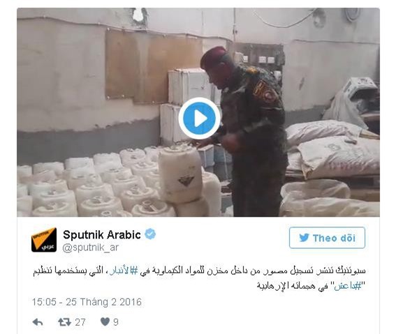 Rò rỉ video chứng minh IS sử dụng vũ khí hóa học tấn công Iraq và Syria