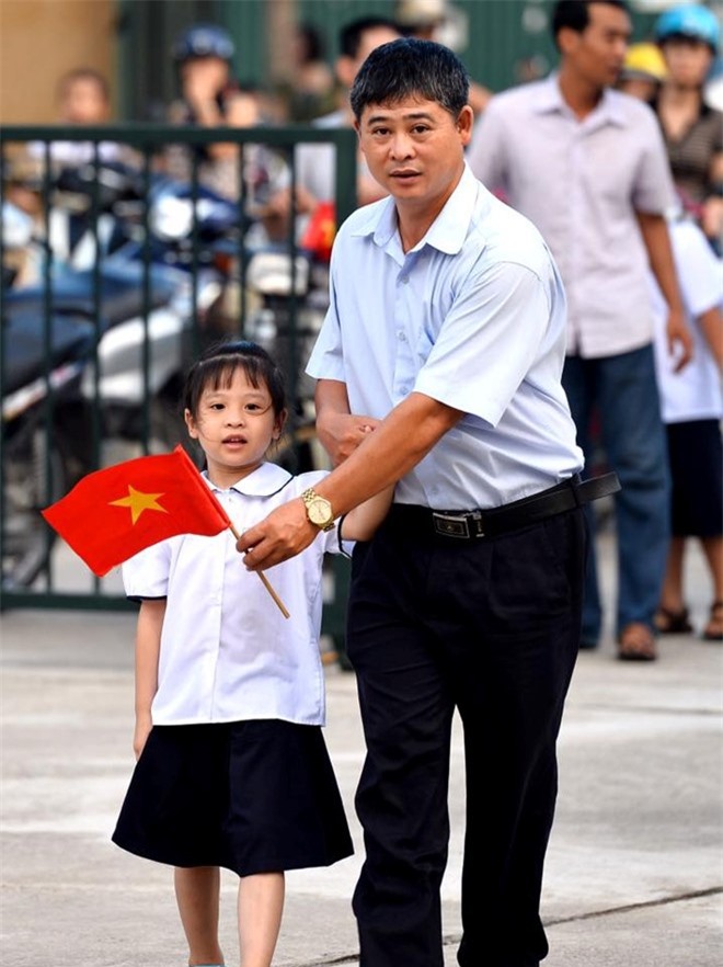 Nụ cười rạng rỡ của học sinh trong Lễ khai giảng